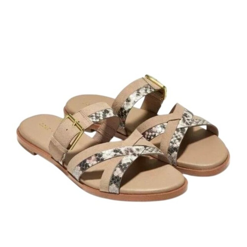 Cole Haan Women's Python-Print Fairen Grand Slide Flat Sandals Size 7.5 B - Picture 2 of 16